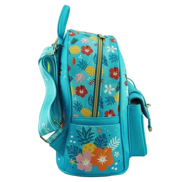 Disney x WondaPop Lilo & Stitch Hula Dance 11”  Vegan Leather Mini Backpack main image 5